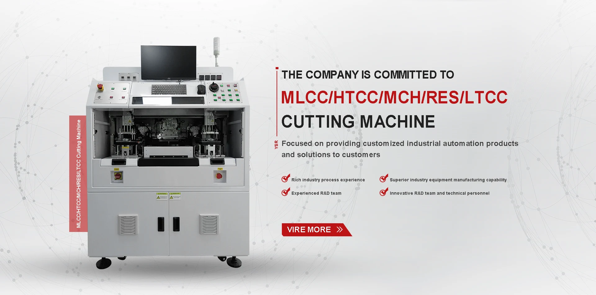 MLCC/HTCC/MCH/RES/LTCC -skæremaskine