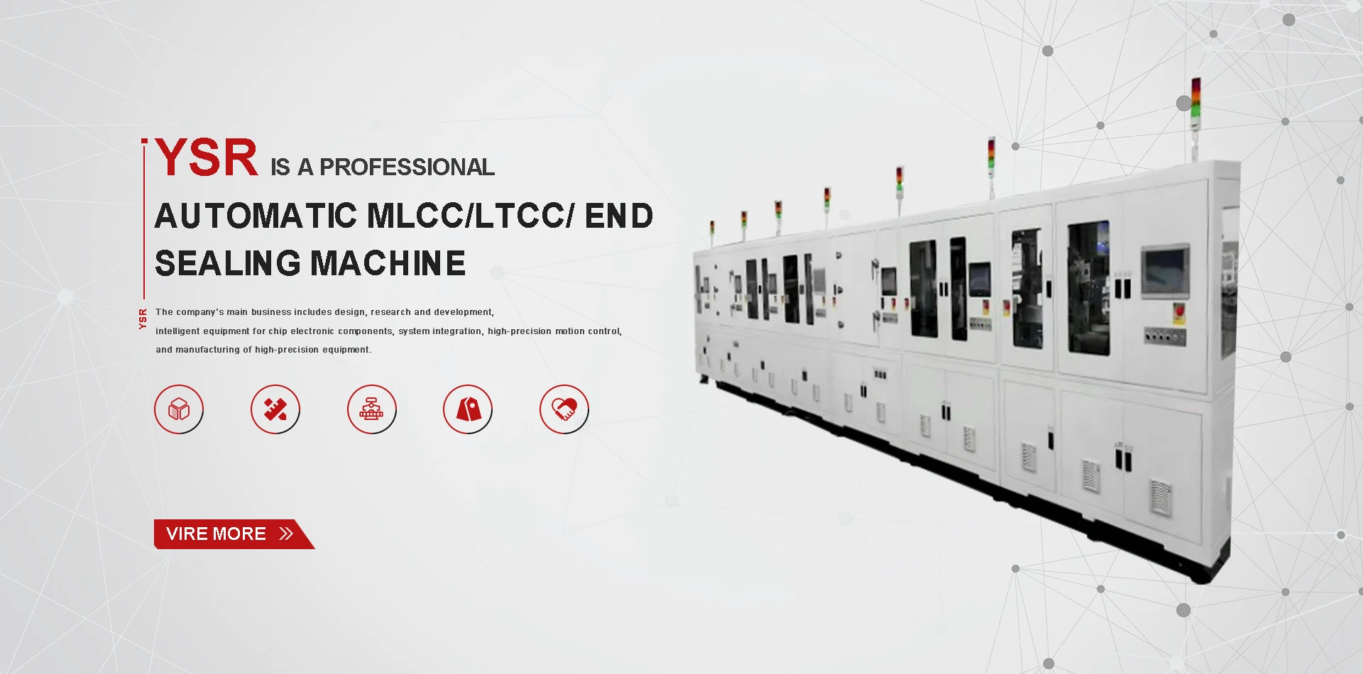 Automatisk MLCC/ LTCC/ END -tætningsmaskine